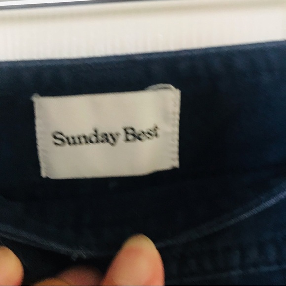Aritzia Sunday Best Cargo Pants Navy Size 6 - Picture 3 of 9